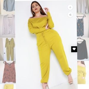 2X Over The Shoulder Jogger Jumpsuit